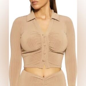 Nordstrom Naked Wardrobe Loosen Up My Buttons Top, Women’s Medium